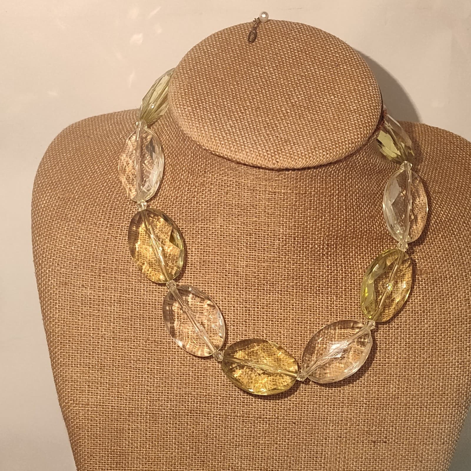 Vintage Glam EsMor Faceted Glass Beaded Necklace - Image 1