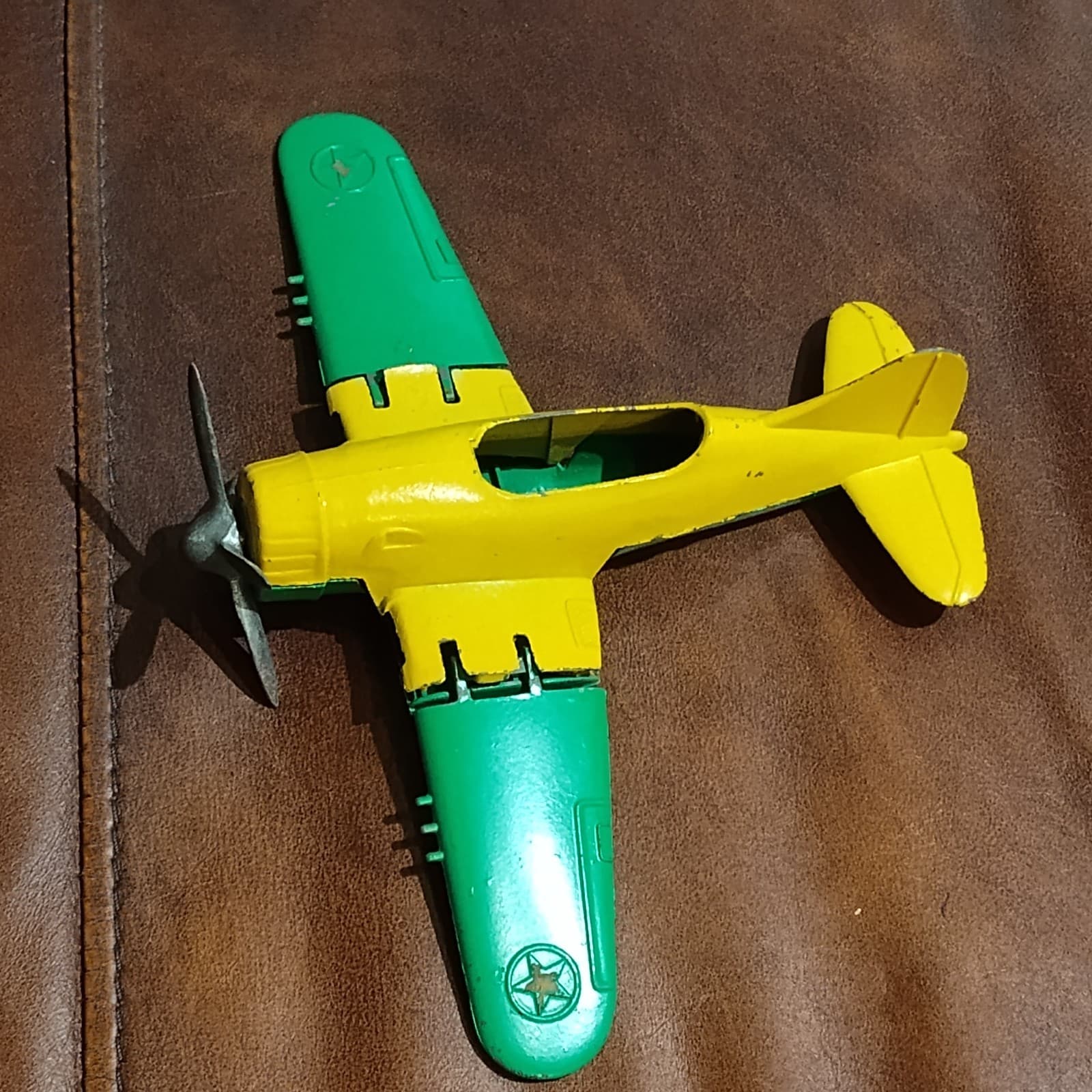 Vintage Hubley Kiddie Toy Made in USA Lancaster PA Plane Diecast Metal Toy - Image 1