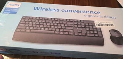 PHILIPS Wireless Keyboard and Mouse Combo-Ergonomic Keyboard and Mouse Wireless - Image 1