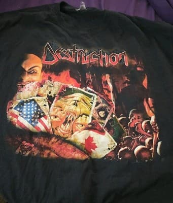 Destruction 30th Anniversary Tour Tshirt With Tour dates - 3XL