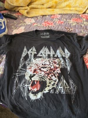 Def Leppard - Black Shirt - Ladies Cut - XL