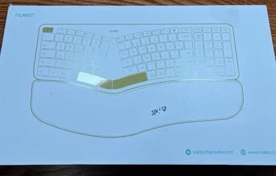 Nulea RT05B Wireless Ergonomic Keyboard Split Keyboard w/ Cushioned Wrist Rest