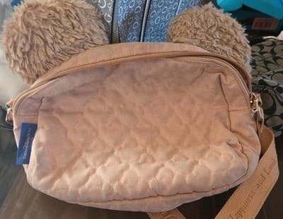 Tokyo DisneySea Duffy Quilted Shoulder Bag Bear Ear Design Japan Exclusive