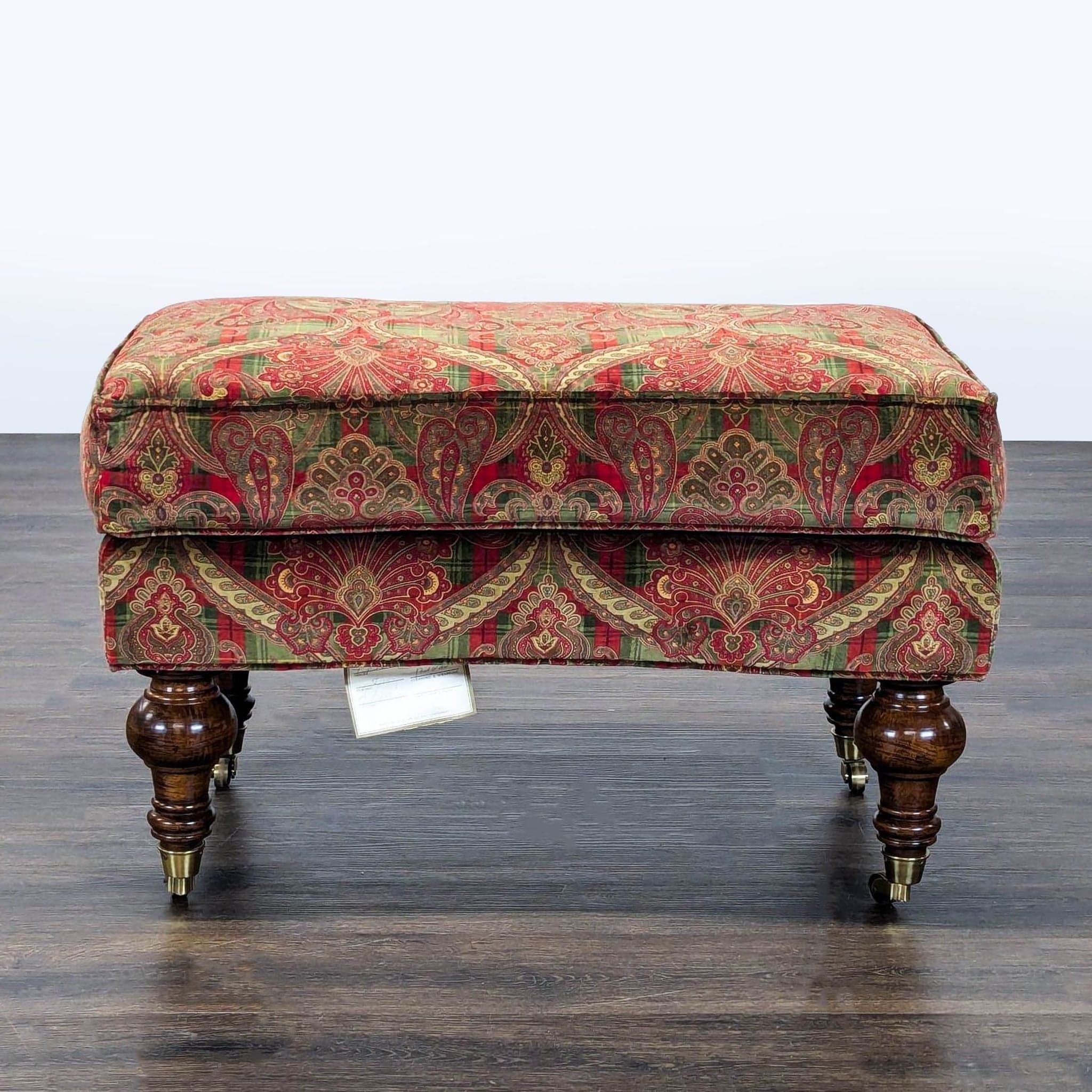Lillian August Paisley Ottoman - Image 1