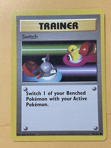 Pokémon TCG Switch Base Set 95/102 Regular Shadowless Common - Image 1