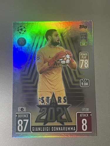 2021-22 Topps Match Attax Stars 2021 Foil Gianluigi Donnarumma Paris Sain #STA12 - Image 1