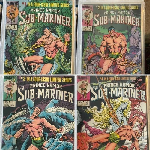 Prince Namor The Sub-Mariner #1-4 (1984 Marvel) Complete Limited Series - Image 1
