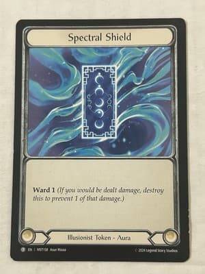 Spectral Shield / Nuu Part the Mistveil Flesh And Blood Token MST158/MST002 - Image 1