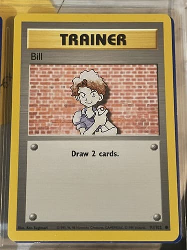 Pokémon TCG Bill Base Set 91/102 Regular Unlimited Common - Image 1