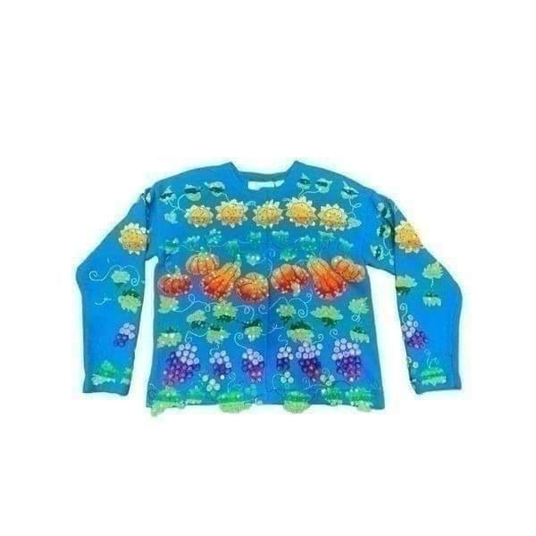 1990s Y2K VINTAGE JANE’S CLOSET DESIGN OPTIONS Embellished Fruit Sequin Embroide - Image 1