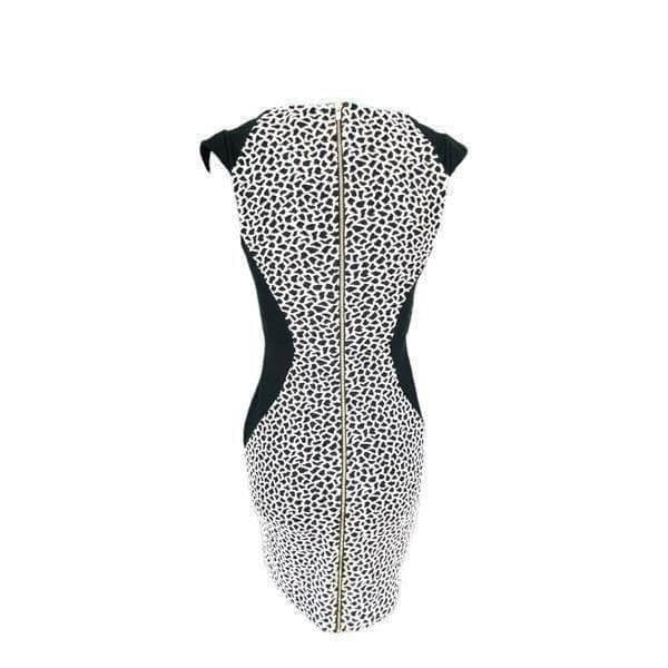 Express Bodycon Black and White Dress Size 2 - Image 1