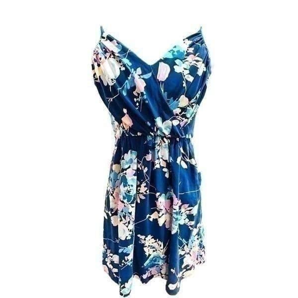 REVOLVE YUMI KIM Goddess Dress in Navy Japanese Floral SOLD OUT 100% Silk Dress