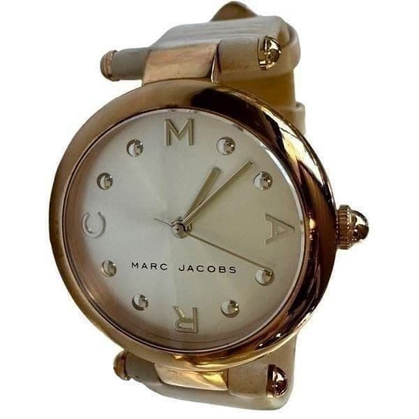 MARC BY MARC JACOBS MBM1464 Analog Rose Gold Tone Dial Blush Pink Round Face and - Image 1