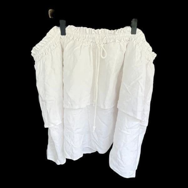 Women's High-Rise Ruffle Mini Skirt - Stoney Clover Lane x Target White Size 2x - Image 1