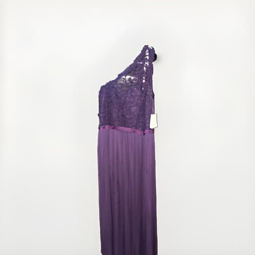 Dress From David’s Bridal Size 6 Plum One Shoulder And Ankle Length - Image 1