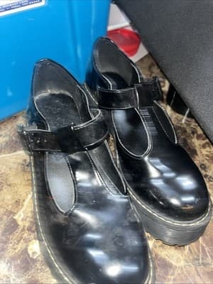 Madden Girl Women 6 Hollyy Black Patent Platform Mary Jane Loafer Lug Sole Y2K - Image 1