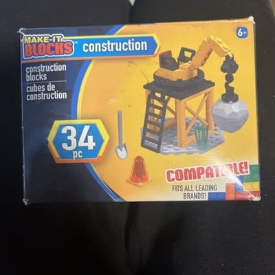 Mak It Blocks Construction 34 Pieces 6 And Up - Image 1