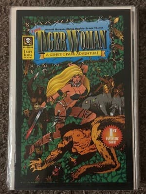 Tiger Woman 1 Millennium 1st Issue Comic Book A Genetic Park Adventure Bagged - Image 1