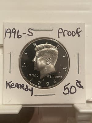 WN87 - 1996 S KENNEDY *CLAD PROOF* HALF DOLLAR