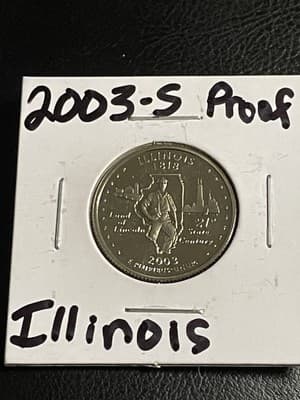 WN117 - 2003-S PROOF ILLINOIS STATE QUARTER - Image 1