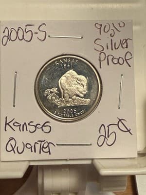 WN12 - 2005-S Kansas Quarter Proof (90% Silver) - Image 1