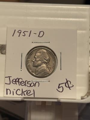 WN62 - 1951 Jefferson Nickel D - Image 1
