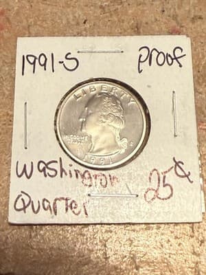 WN68 - 1991-S 25C (Proof) Washington Quarter - Image 1