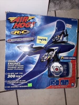 Air Hogs Defender RC Airplane Parts/Repair — Right Wing Broken, Dual Engines - Image 1