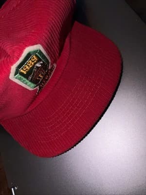Men’s Vintage Final Four 1989 Hat NCAA Basketball Corduroy Snapback Red Rare - Image 1