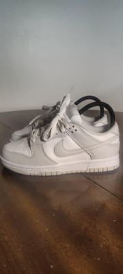 Nike Dunk Low Shoes Womens 5.5 White Photon Dust Leather Sneakers DD1503-103