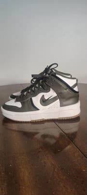 Nike Dunk High Up Medium Olive Shoes Womens Size 7.5 Green White DH3718-103