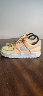 Nike Air Force 1 '07 LX Stitched Canvas Melon Tint CK6572-800 Beige Multicolor