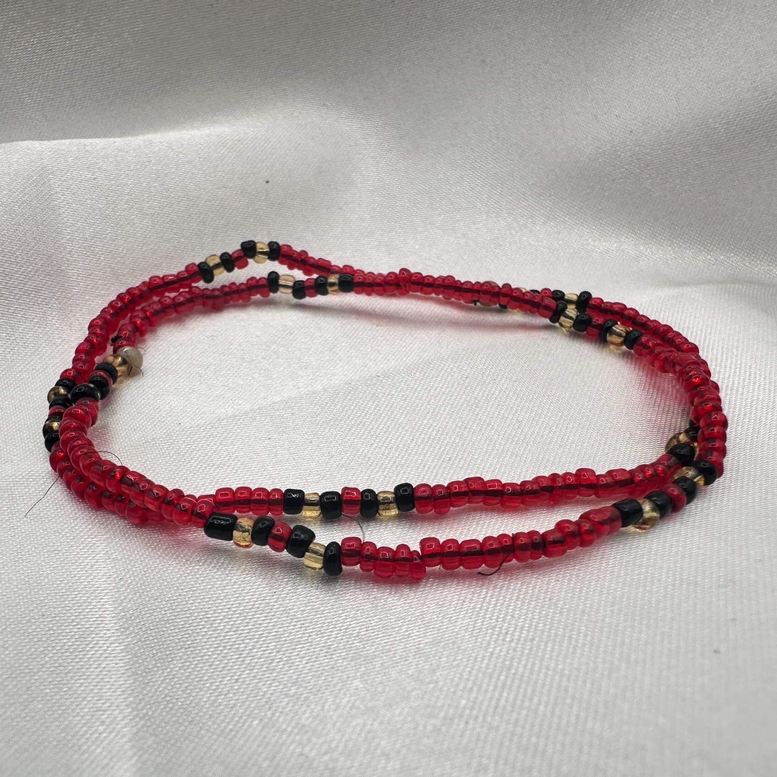 Vintage 90s Glass Seed Bead Bracelets Set Classic Retro Fashion Women's jewelry - Image 1