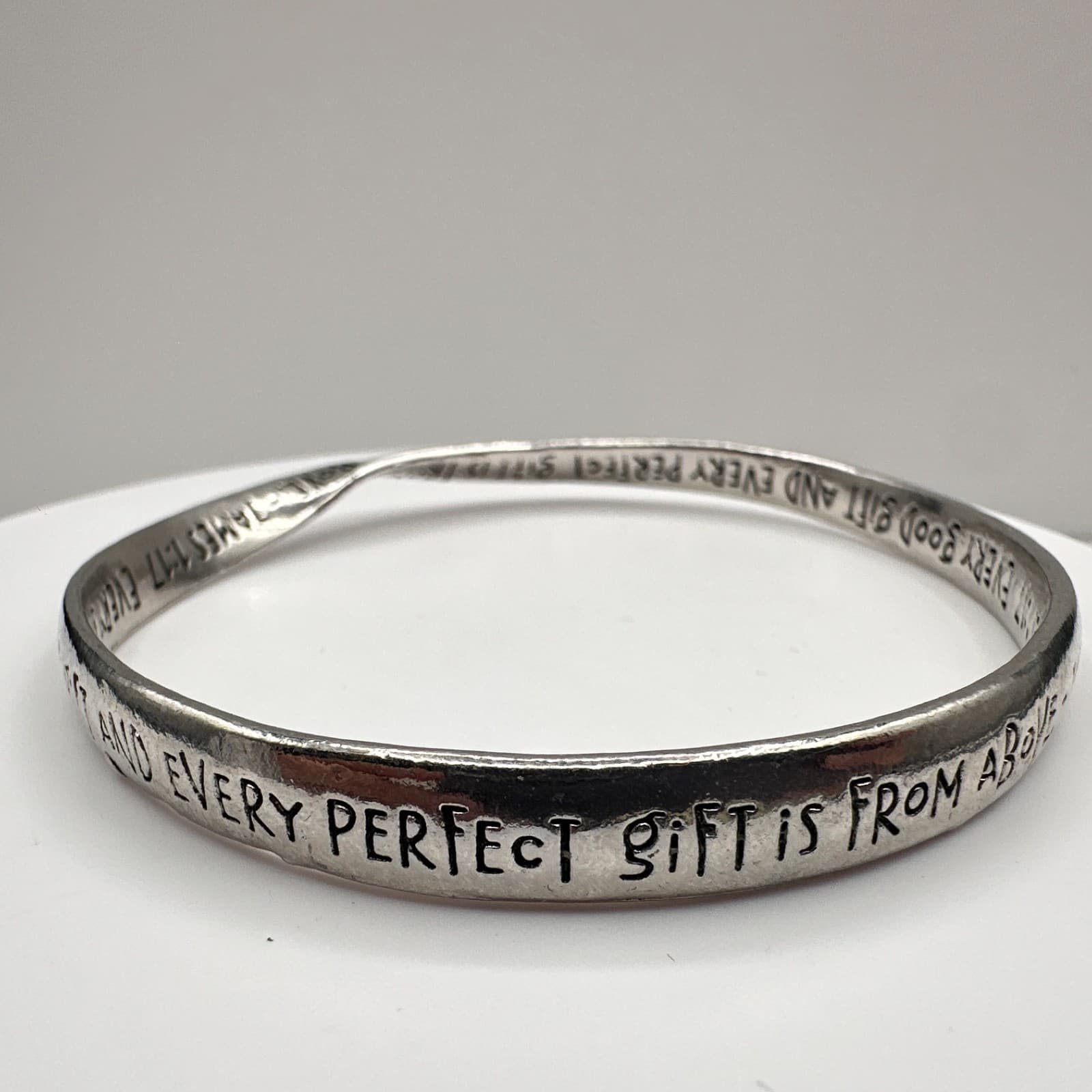 Vintage 90s James 1:17 Bracelet Statement Silver Tone Women's Classic Jewelry - Image 1
