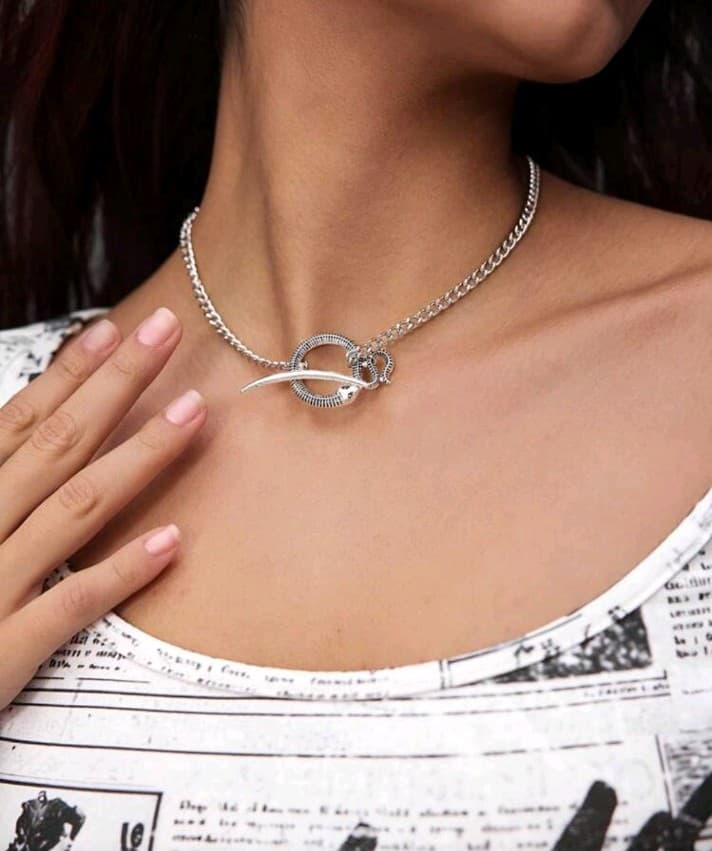 Hot topic southwestern inspired Silver Chain Necklace - Image 1