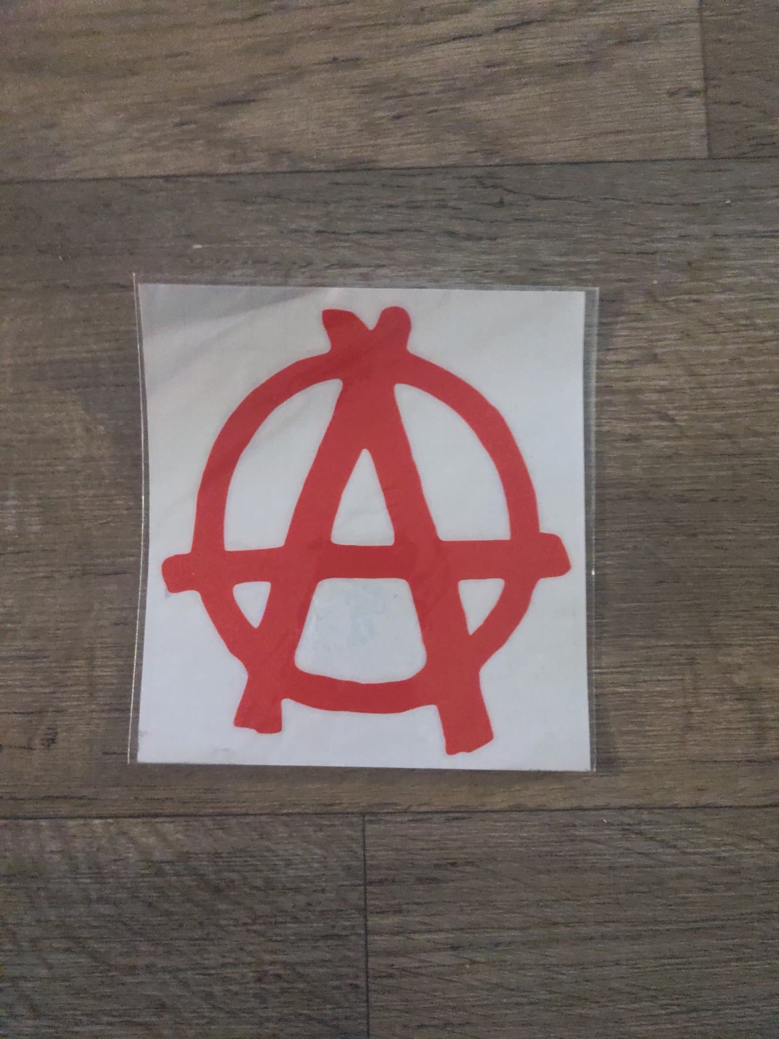 Anarchy vinyl sticker for laptops cars ect. - Image 1