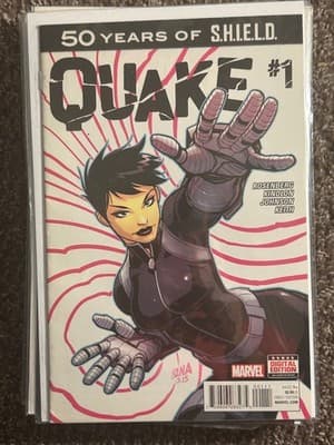 Marvel Quake #1 Comic 50 Years of SHIELD Bonus Digital Edition Rosenberg Kindlon - Image 1