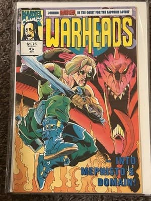 Marvel Warheads #6 Comic Book Nov Into Mephistos Domain Bagged Boarded - Image 1