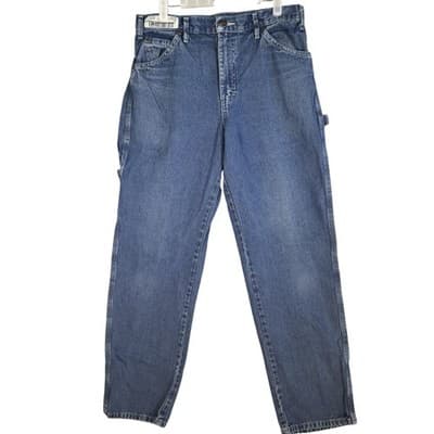 Dickies Carpenter Jeans Mens 32x32 Denim Workwear Utility Relaxed Fit Straight - Image 1