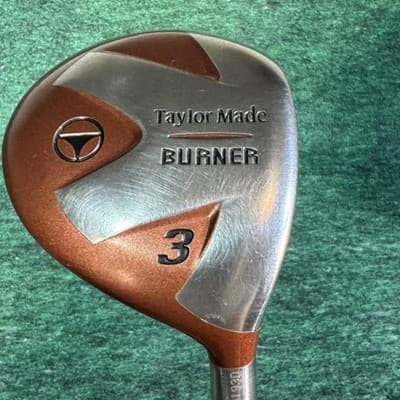 Vintage TaylorMade Burner 3 Wood Bubble 2 Shaft R-80 Mens Right Hand Golf Club - Image 1