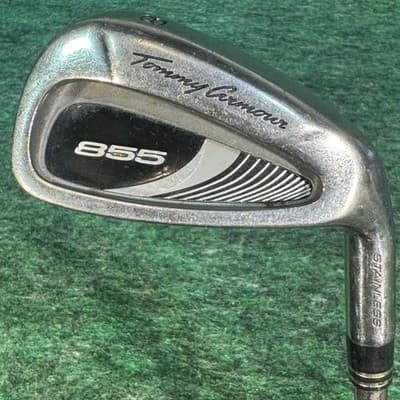 Tommy Armour 855 8 Iron Mens RH Steel Shaft Silver Cavity Back Golf Club - Image 1