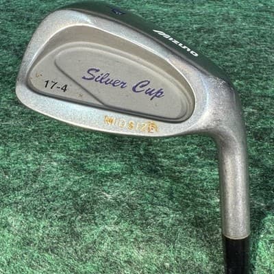 Mizuno Silver Cup Midsize Pitching Wedge Women's RH Steel Silver Golf Club - Image 1