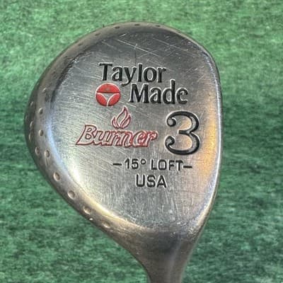 Vintage TaylorMade Burner Tour Preferred 3 Wood 15° Loft Steel Golf Club USA - Image 1