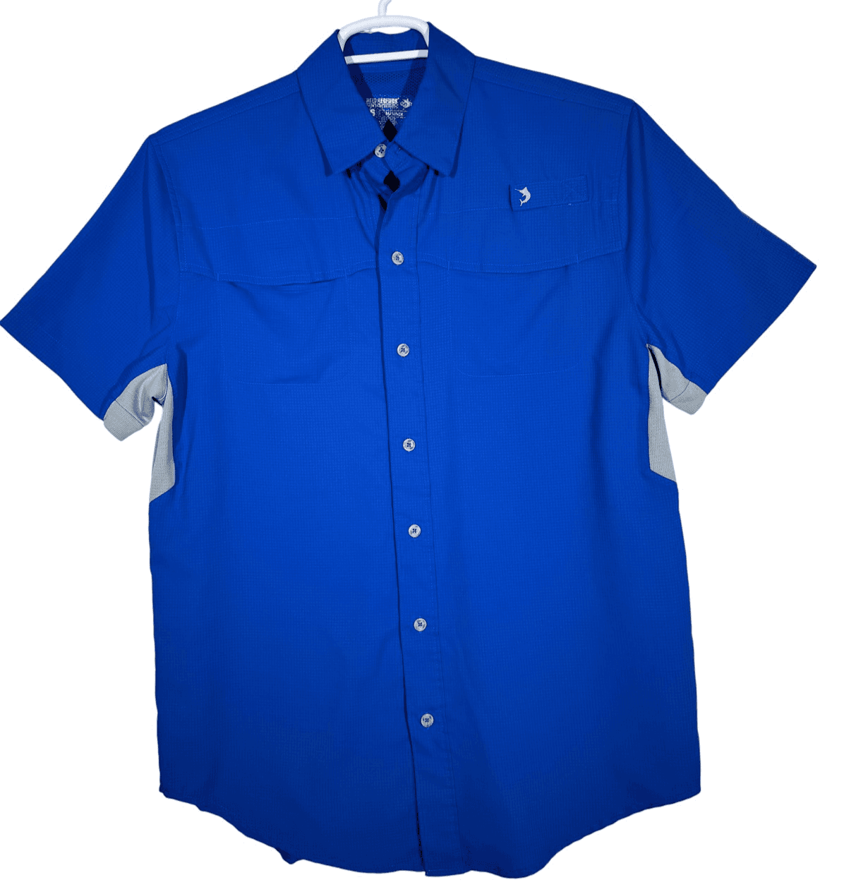 Reel Legends Shirt Mens Small Mariner Fishing Performance Vented Short Sleeve - Image 1