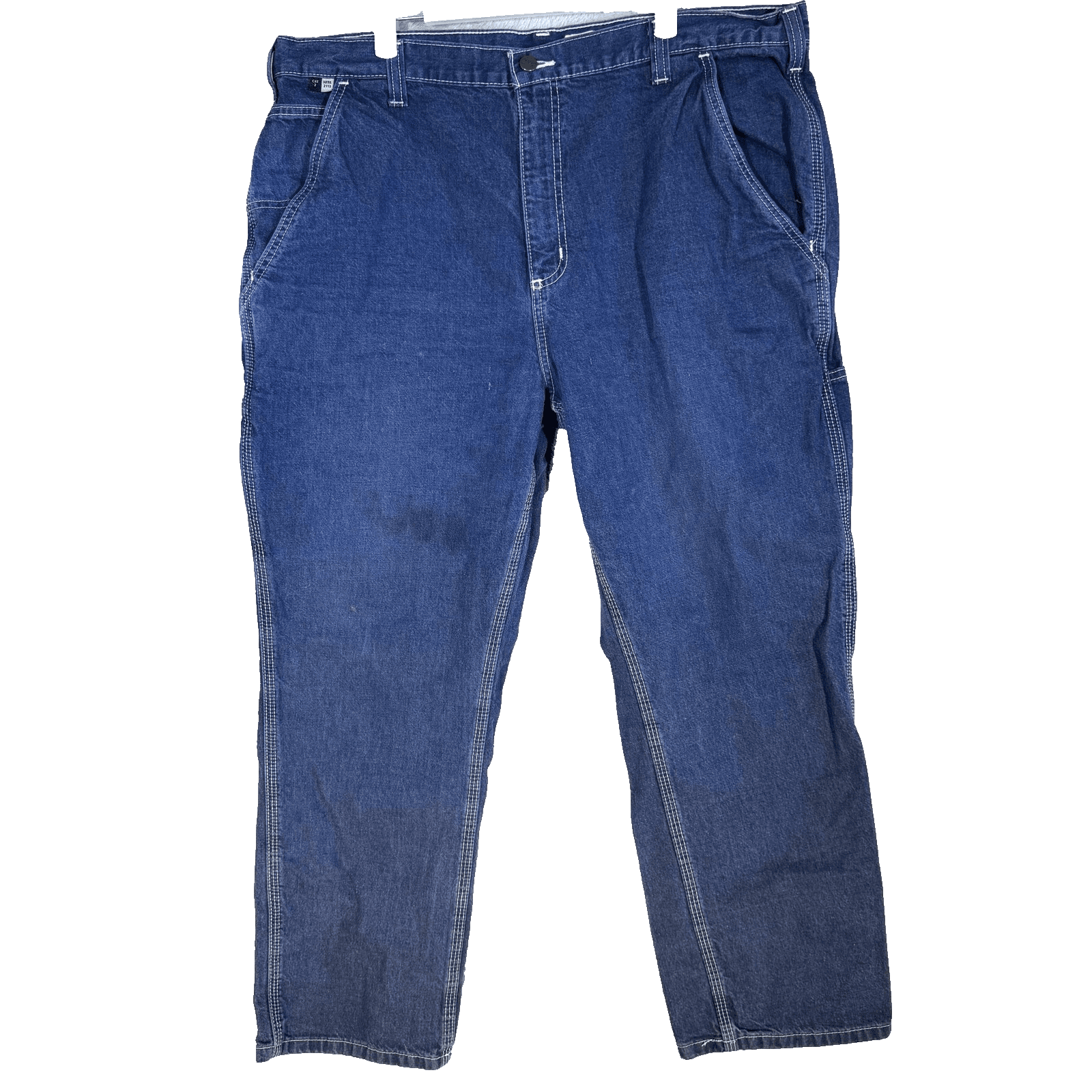 Carhartt FR Jeans Mens 40x30 Blue Flame Resistant Denim Work Carpenter Pants - Image 1