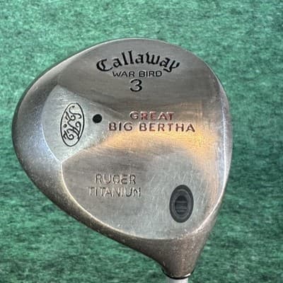 Vintage Callaway Great Big Bertha War Bird 3 Wood Steel Reg Flex Mens RH Fairway - Image 1