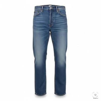 Levis 505 Jeans Mens 30x30 Blue Medium Wash Straight Denim Zip Fly Regular Fit - Image 1