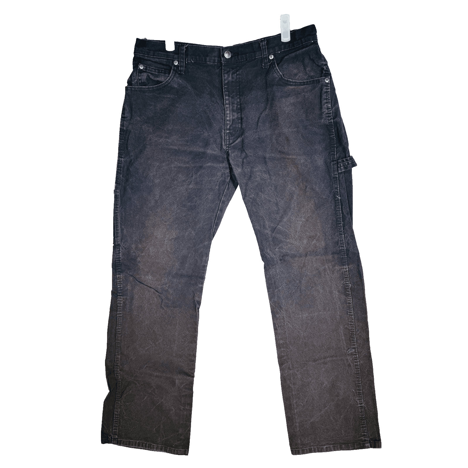 Dickies Carpenter Jeans Mens 33x32 Black Charcoal Wash Relaxed Straight Denim - Image 1