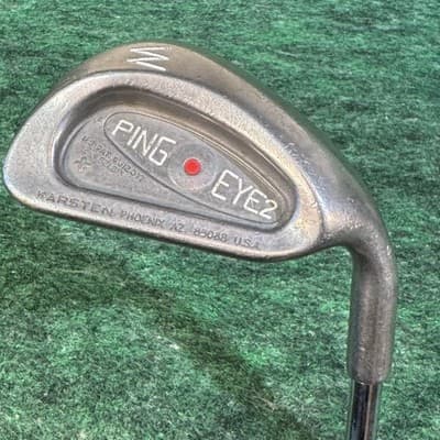 Vintage Ping Eye 2 W Wedge Red Dot Right Hand True Temper Dynalite Steel Club - Image 1