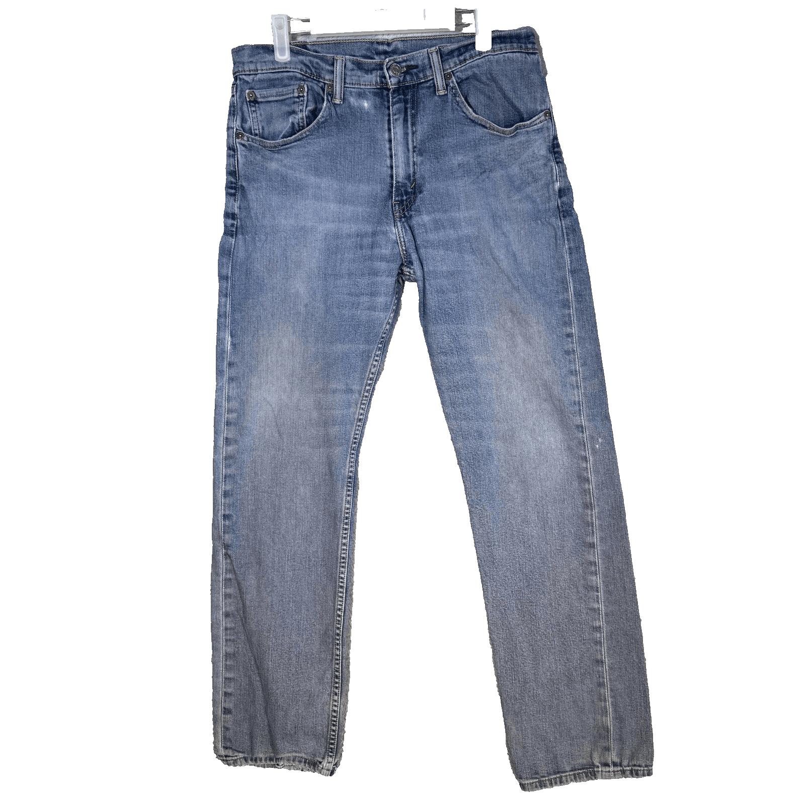 Vintage Levis 505 Jeans Mens 32x31 (32x32) Blue Distressed Straight Leg Denim - Image 1